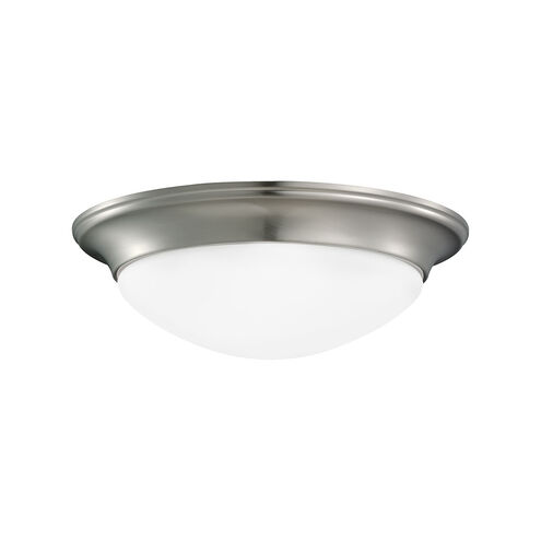 Nash 2 Light 14 inch Brushed Nickel Flush Mount Ceiling Light