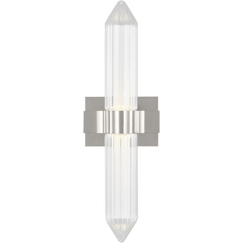 Avroko Langston LED 22.7 inch Polished Nickel Bath Vanity Wall Light in 120V