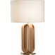 Ovalay 22 inch 100.00 watt Brown and Gold Table Lamp Portable Light