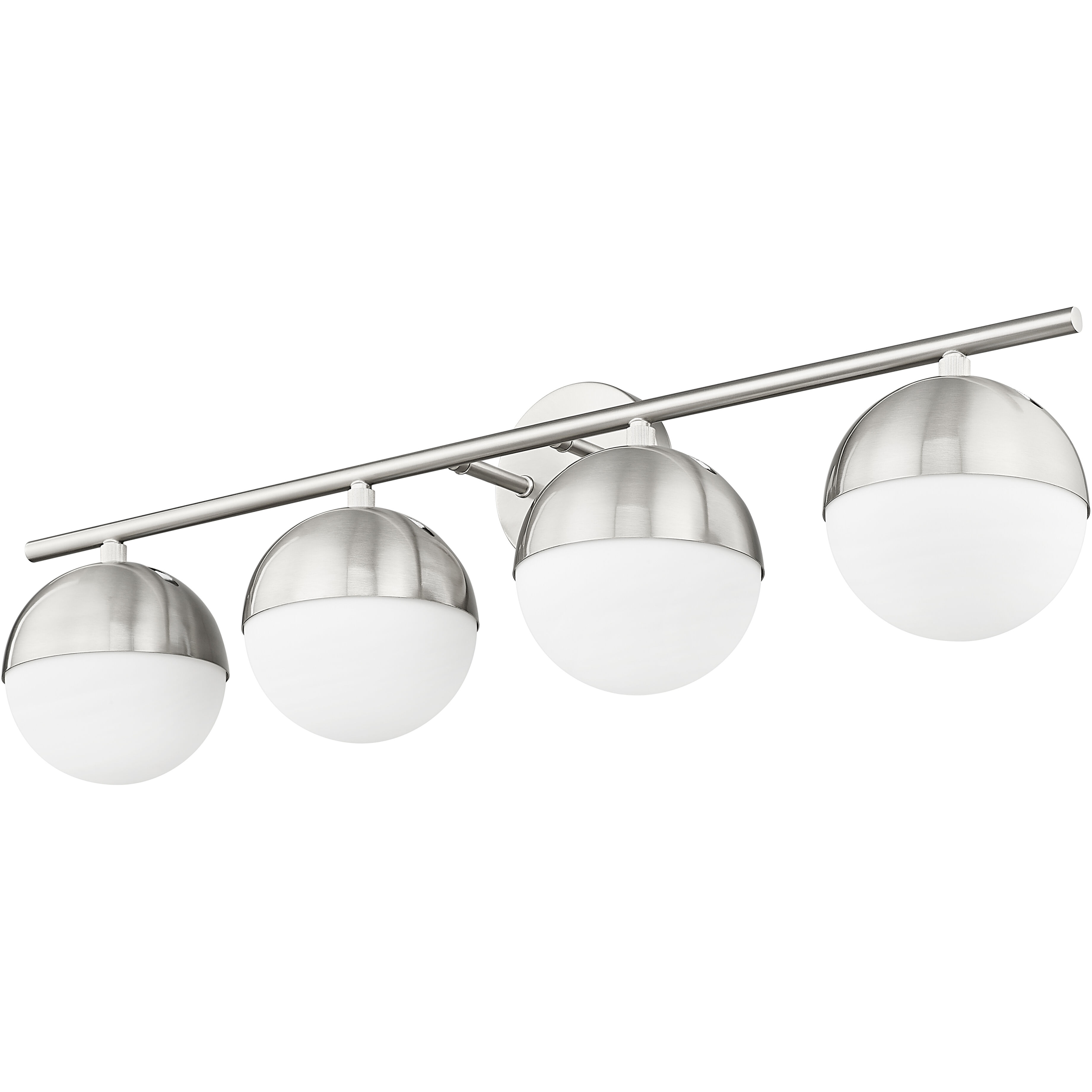 Realm Sphere 4 Light 32.25 inch Brushed Nickel Bath Vanity Wall Light