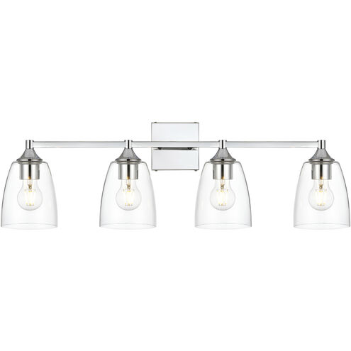 Gianni 4 Light 32 inch Chrome Bath Sconce Wall Light