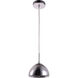 Reflection 1 Light 7 inch Chrome Pendant Ceiling Light