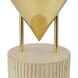Versus 14.75 inch 60 watt Patina Brass Table Lamp Portable Light in Brass Shade