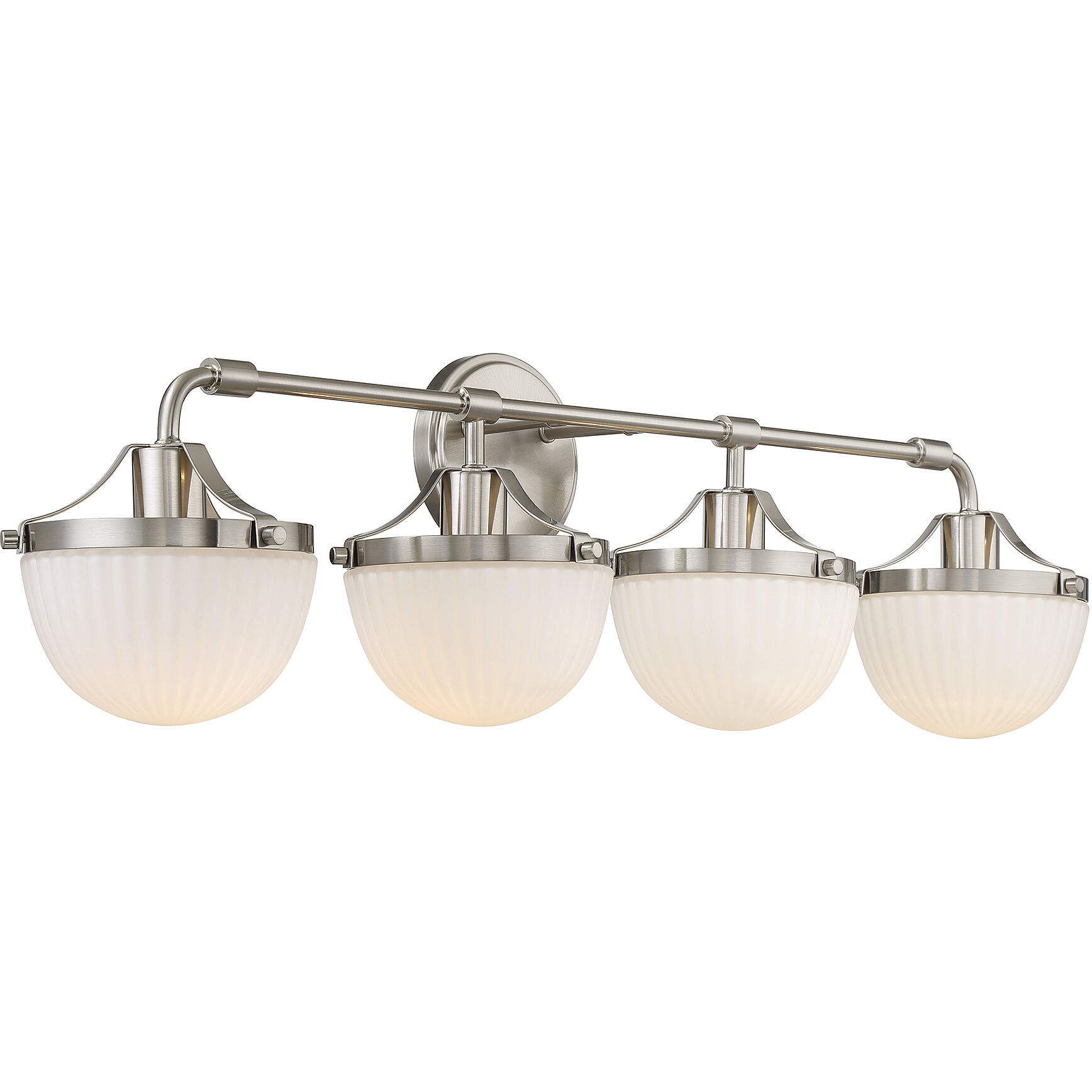 Meredith 4 Light 33 inch Satin Nickel Bathroom Vanity Light Wall Light