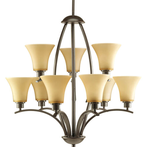 Joy 9 Light 28 inch Antique Bronze Chandelier Ceiling Light