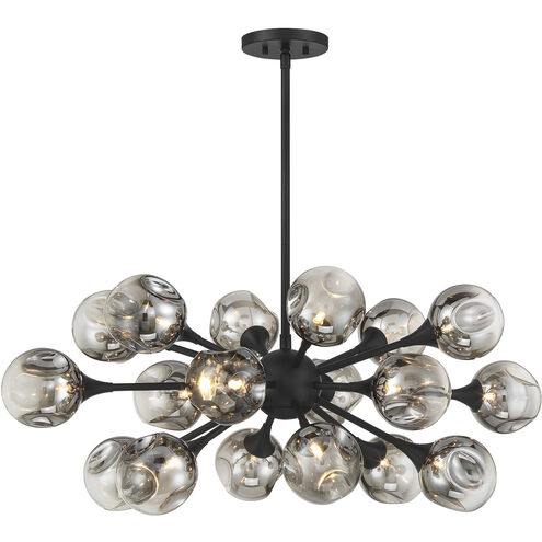 Matisse 18 Light 20.5 inch Matte Black Chandelier Ceiling Light