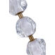 Jackie LED 6.3 inch Satin Brass Pendant Ceiling Light