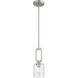 Collins 1 Light 5.13 inch Brushed Polished Nickel Mini Pendant Ceiling Light