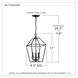 Aviary 3 Light 10 inch Palladian Bronze Foyer Pendant Ceiling Light