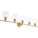 Rochester 5 Light 47 inch Brass Wall sconce Wall Light