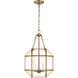 Suzanne Kasler Morrison 3 Light 13.5 inch Satin Brass Pendant Ceiling Light