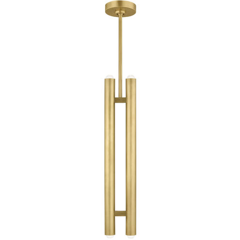 Kelly Wearstler Ebell LED 1.5 inch Natural Brass Pendant Ceiling Light, Integrated LED