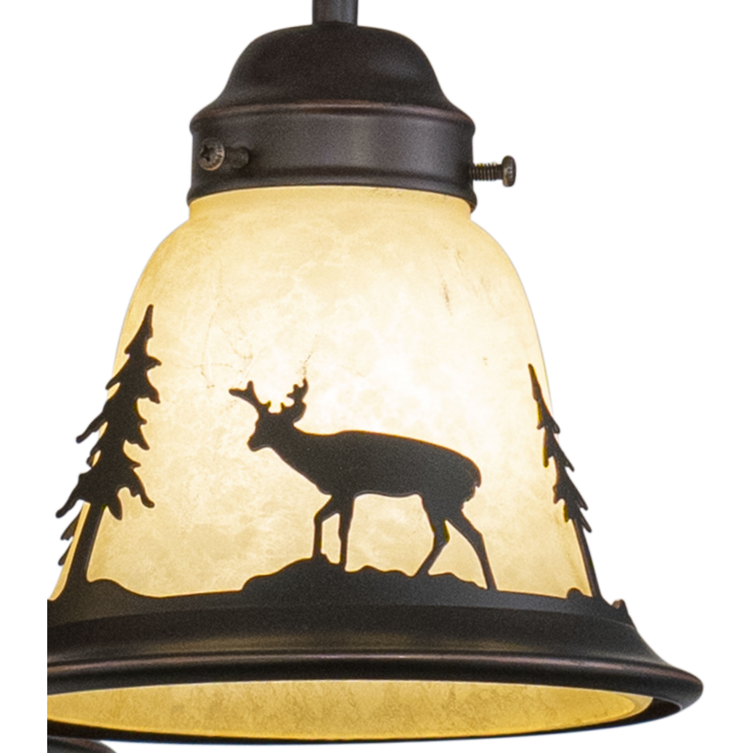 Bryce LED Burnished Bronze Convertible Light Kit