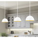 Vega Pendant Ceiling Light in Matte White