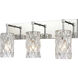 Forma de Crystal 3 Light 23 inch Polished Chrome Vanity Light Wall Light