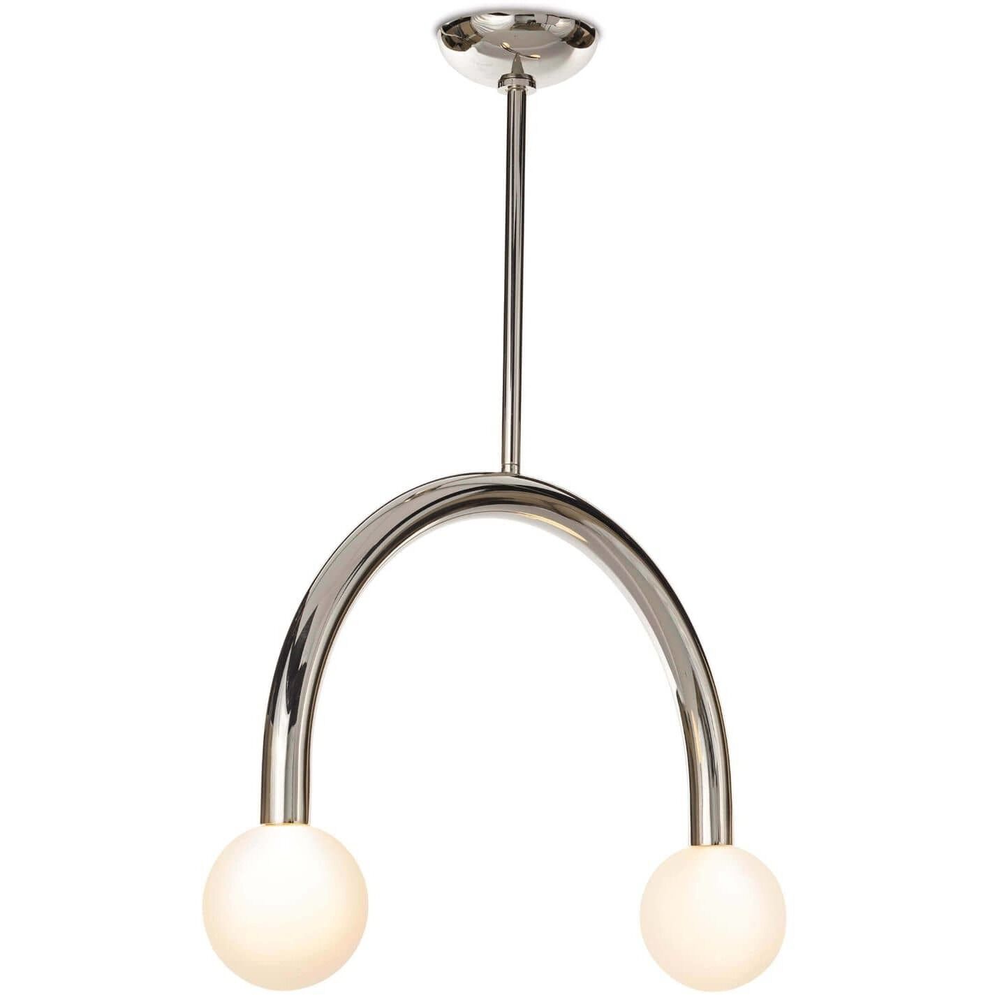 Happy LED 22.5 inch Polished Nickel Pendant Ceiling Light, Small