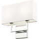 Saxon Wall Sconce Wall Light in Polished Nickel
