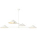 Alora Mood Ashford 4 Light 57.5 inch Antique White Chandelier Ceiling Light