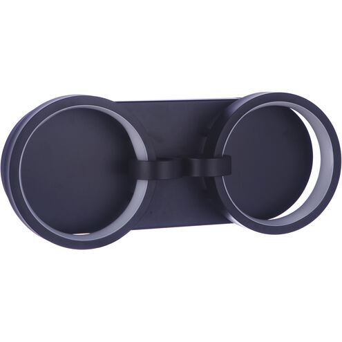 Context LED 15.38 inch Flat Black Vanity Light Wall Light