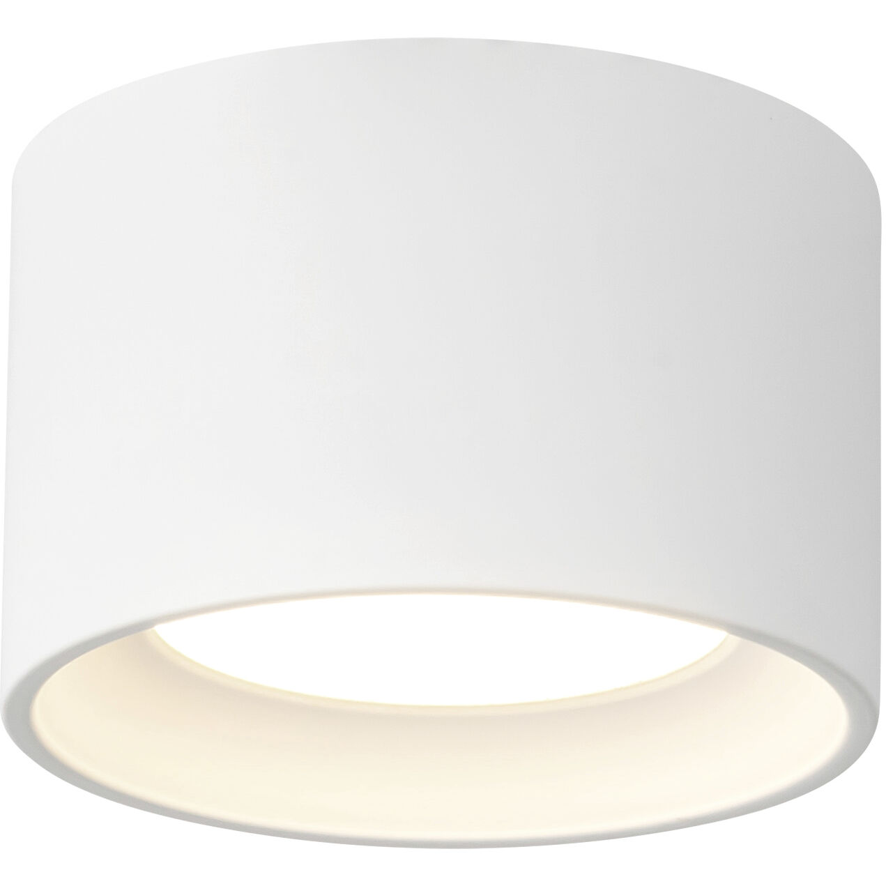 Uma 5.5 inch White Semi-Flush Mount Ceiling Light