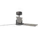 Rozzen 44 inch Aged Pewter with Light Grey Weathered Oak Blades Indoor/Outdoor Ceiling Fan