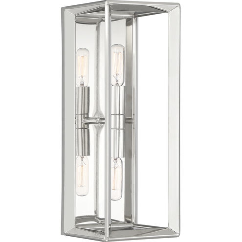 Richland 2 Light 5.5 inch Polished Nickel Wall Sconce Wall Light
