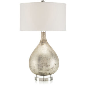 Leah Weathered Silver Table Lamp Portable Light