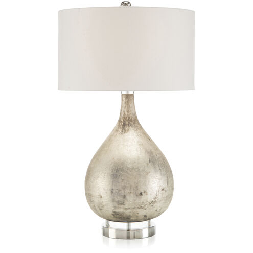 Leah Weathered Silver Table Lamp Portable Light