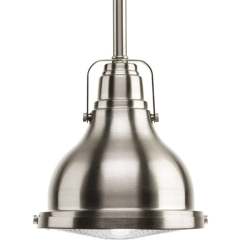 Fresnel Lens LED Brushed Nickel Pendant Ceiling Light, Progress LED