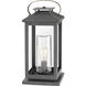 Coastal Elements Atwater LED 22 inch Ash Bronze Outdoor Pier Mount Lantern, Low Voltage