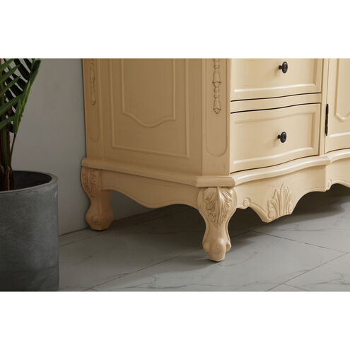 Danville 60 X 21 X 36 inch Light Antique Beige Vanity Sink Set