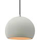 Radiance LED 10 inch Matte White and Champagne Gold and Brushed Nickel Pendant Ceiling Light