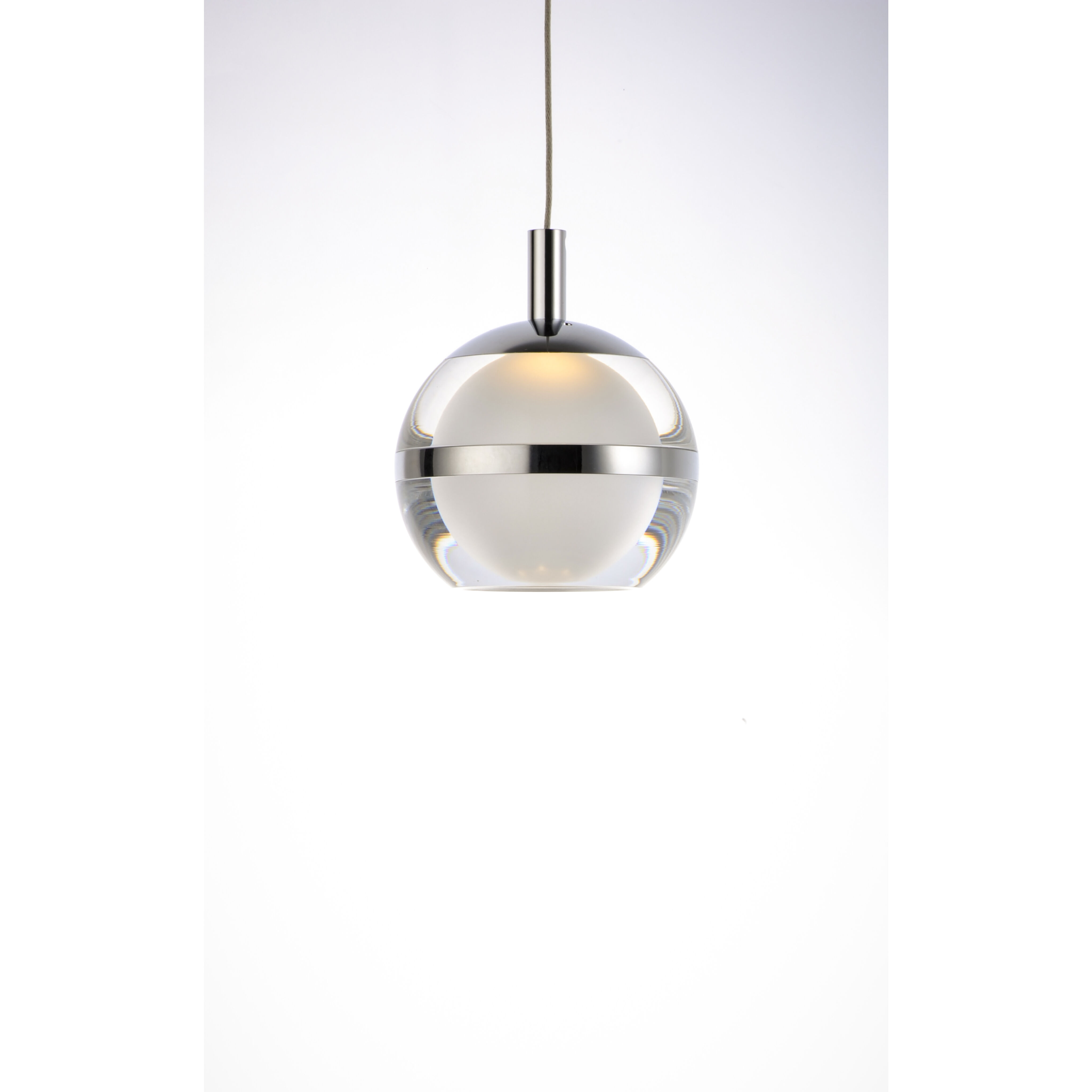 Swank LED 4.5 inch Polished Chrome Single Pendant Ceiling Light
