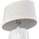 Ruthie 32 inch 9 watt White Glazed with Cream Table Lamp Portable Light