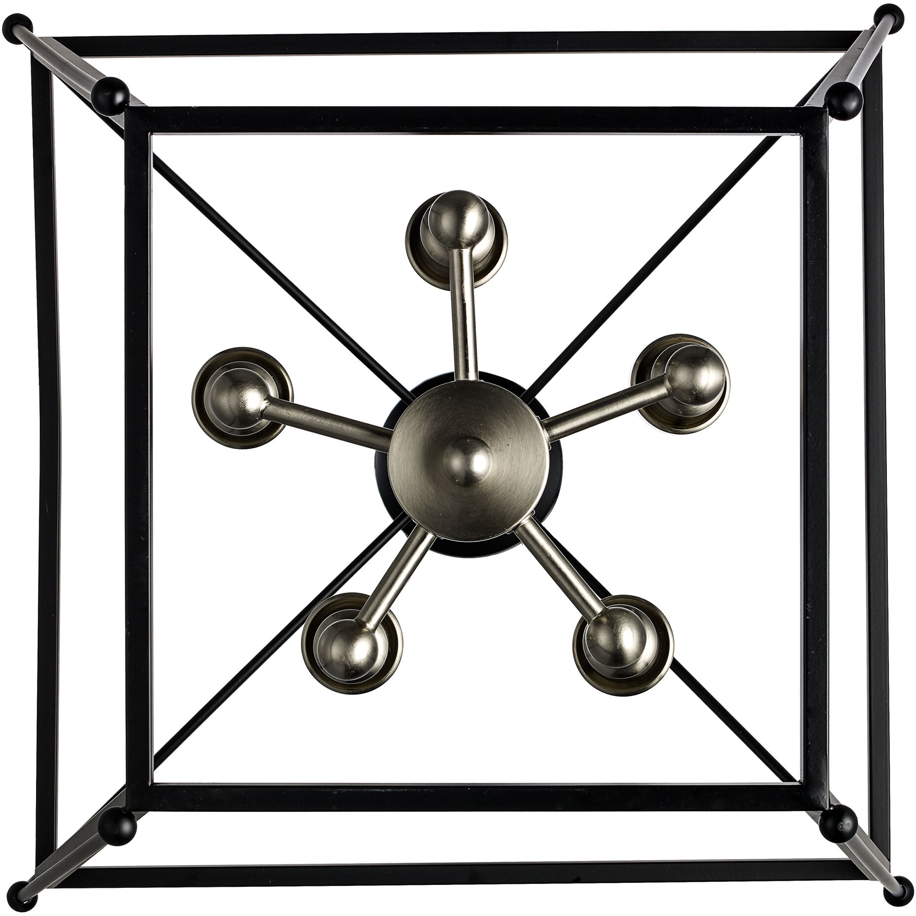 Agnew 5 Light 16 inch Black and Brushed Nickel Pendant Ceiling Light