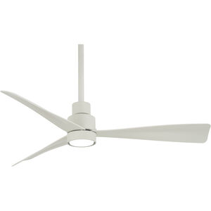 Minka-Aire Simple 44 inch Flat White Outdoor Ceiling Fan, (Light Kit Not Included)  F786-WHF - Open Box
