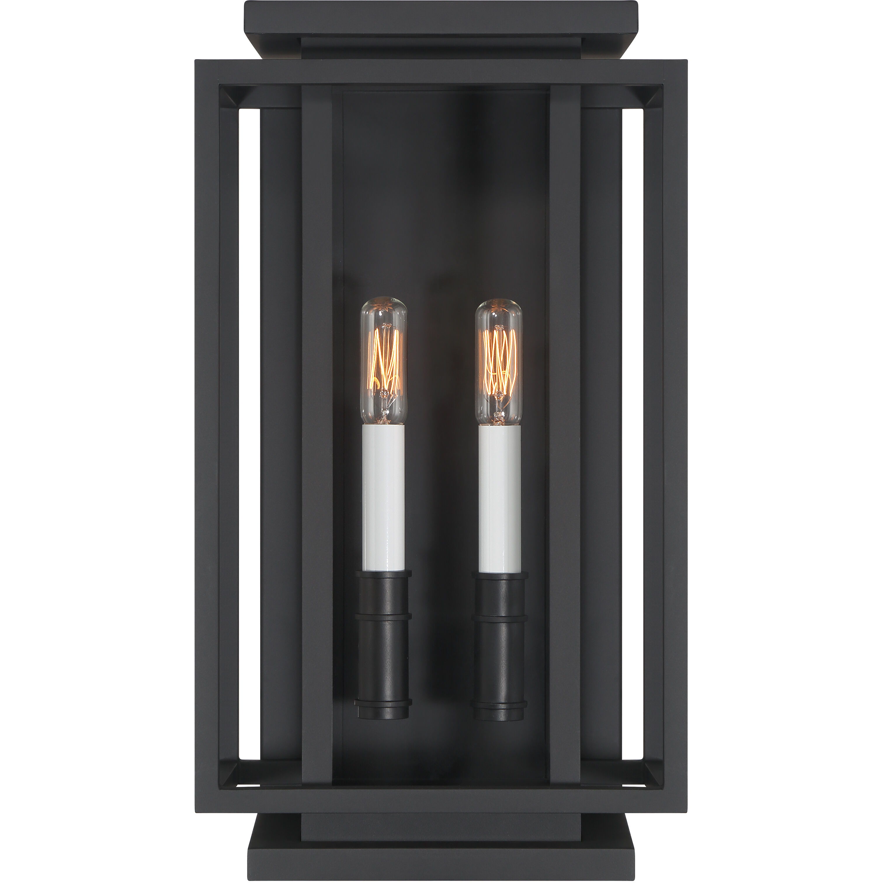 Stratford 2 Light 17 inch Dark Matte Black Outdoor Wall Sconce