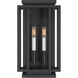 Stratford 2 Light 17 inch Dark Matte Black Outdoor Wall Sconce
