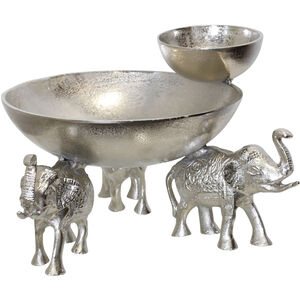 Cameron Nickel Chip & Dip Bowl