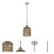 Depok 1 Light 8.25 inch Brushed Steel Pendant Ceiling Light