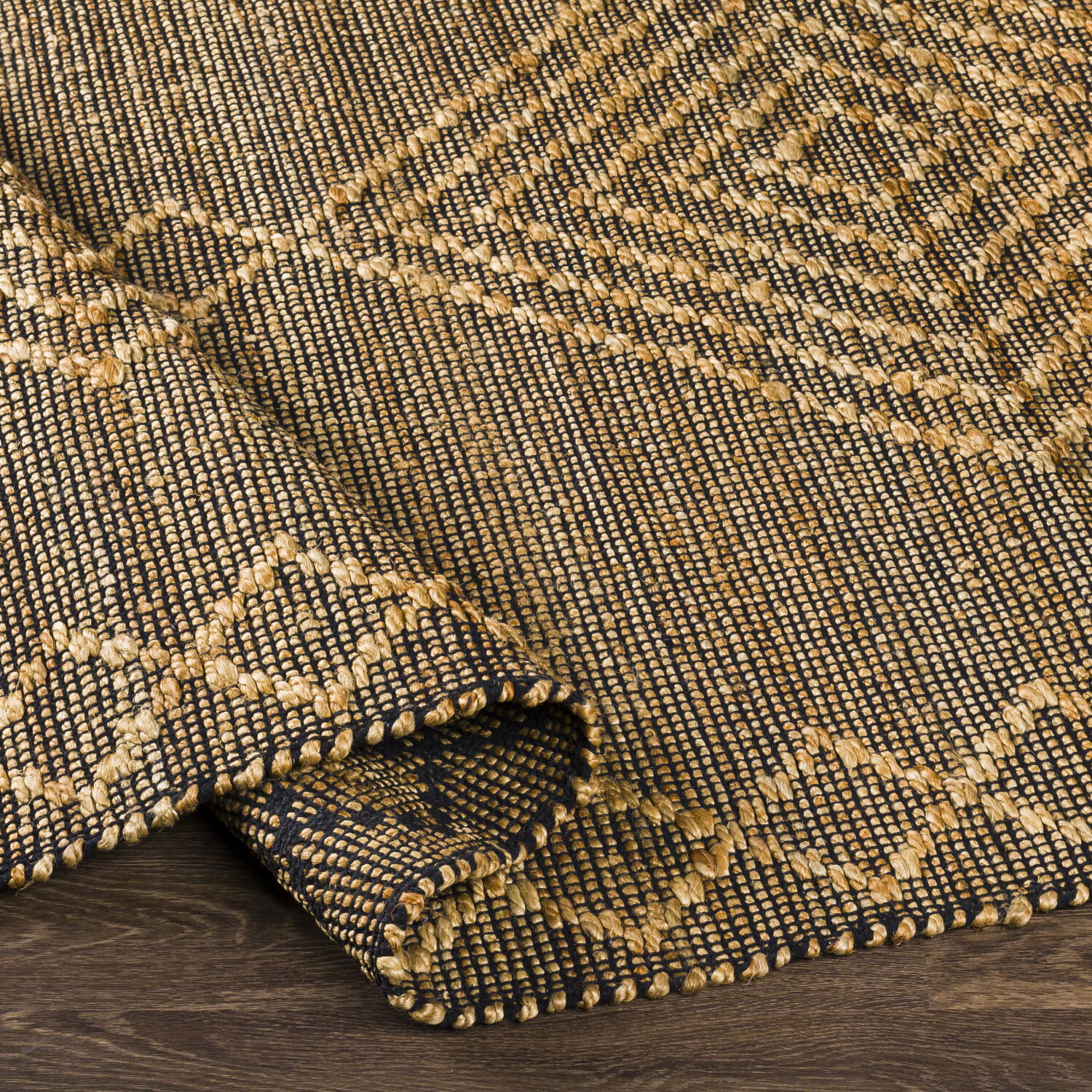 Mallorca 90 X 60 inch Black Rug in 5 x 8, Rectangle