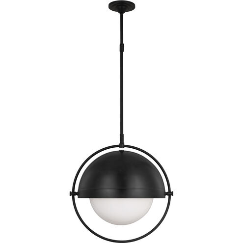 TOB by Thomas O'Brien Bacall 1 Light 19.5 inch Aged Iron Pendant Ceiling Light