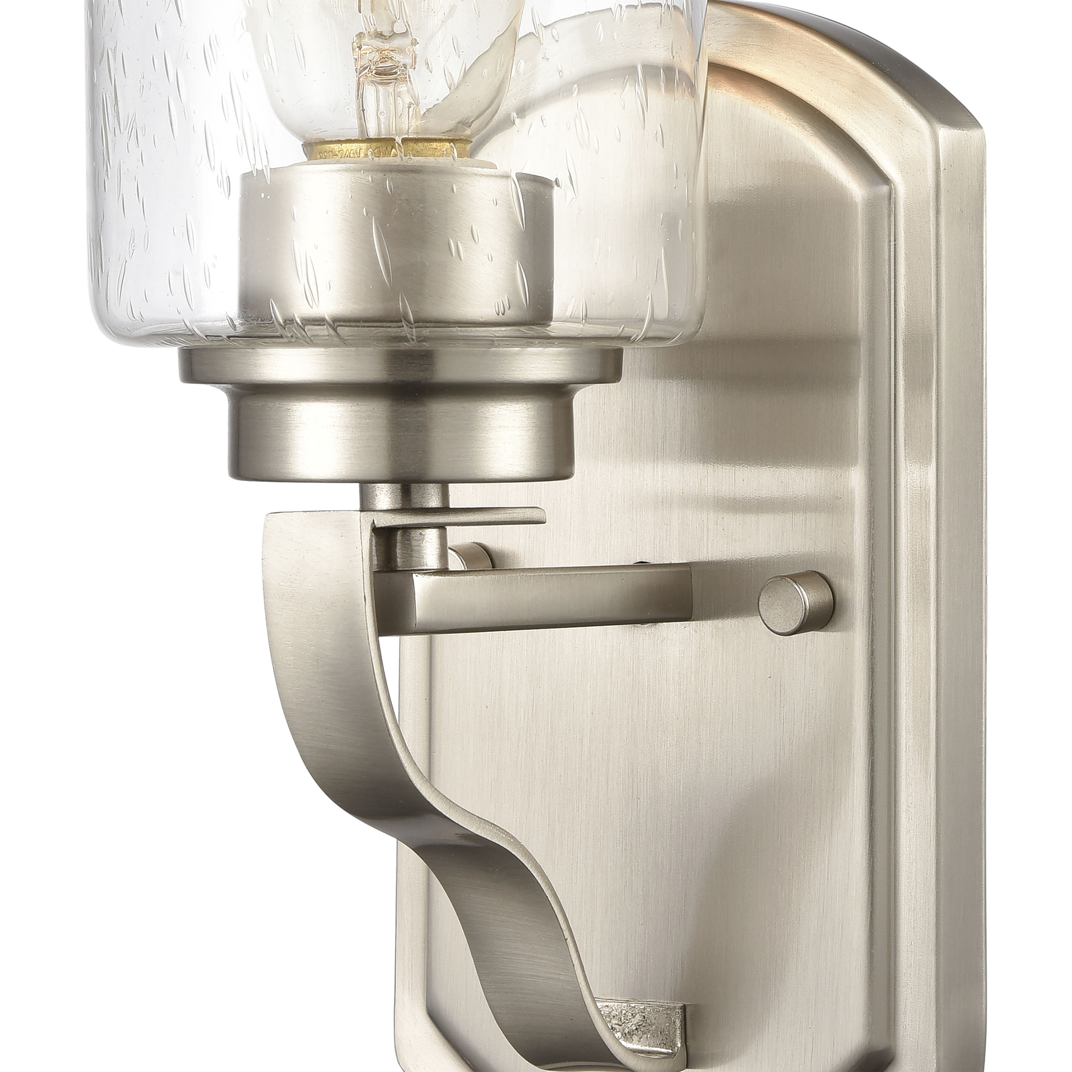 Market Square 1 Light 5 inch Brushed Nickel Vanity Light Wall Light