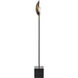 Addy 58 inch 60.00 watt Aged Brass with Black Floor Lamp Portable Light