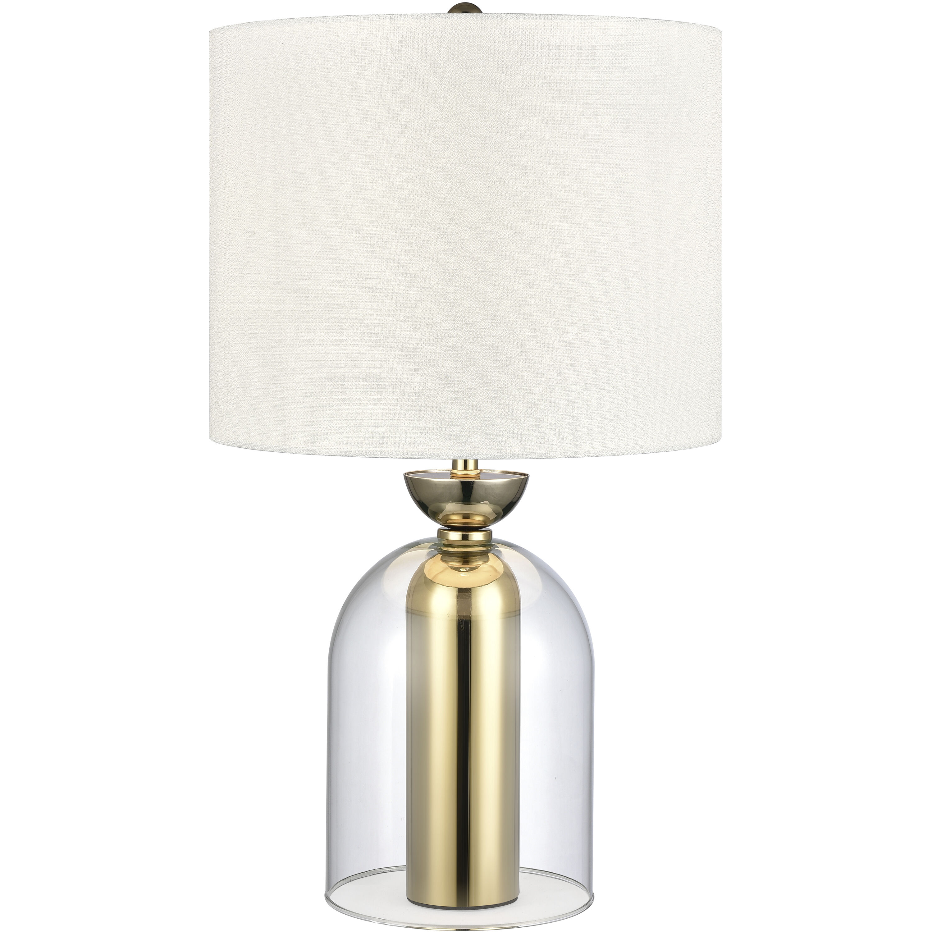 Park Plaza 21 inch 150 watt Clear Table Lamp Portable Light