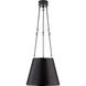 Alexa Hampton Lily 3 Light 15 inch Gun Metal Hanging Shade Ceiling Light