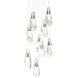 Luma 9 Light 20.5 inch White Pendant Ceiling Light, Large