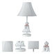 Doll Skirt 21 inch 60 watt White Table Lamp Portable Light