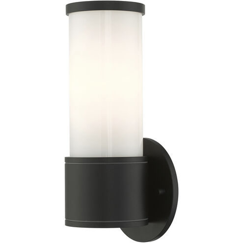 Landsdale 1 Light 10 inch Textured Black Outdoor ADA Wall Lantern