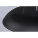 Dimple LED 29.5 inch Black Single Pendant Ceiling Light